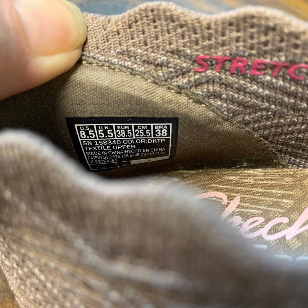 Sketchers‎ Modern Comfort Women's Slip On Dark Taupe Cleo Ballet Flat Size 8.5
